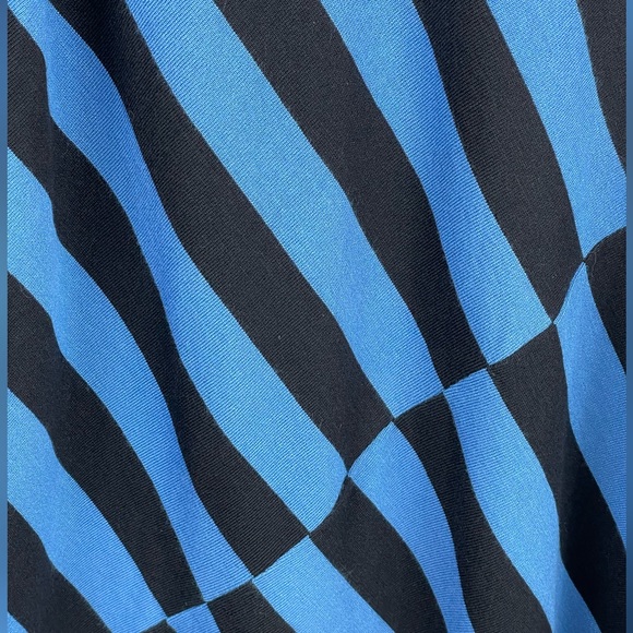 Alfani Asymmetrical Blue Black Sweater Tunic Size Large ( NWOT) - Picture 6 of 9